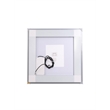 Elegant Kitchen And Bath Riven 30X30 Led Mirror in Silver