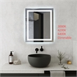 Elegant Kitchen And Bath Riven 36X30 Led Mirror in Silver