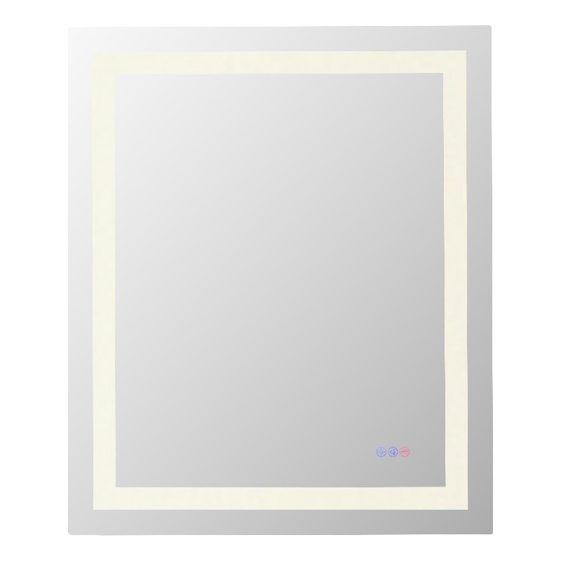 Elegant Kitchen And Bath Riven 36X30 Led Mirror in Silver