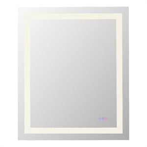 Elegant Kitchen And Bath Riven 36X30 Led Mirror in Silver