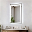 Elegant Kitchen And Bath Riven 40X30 Led Mirror in Silver
