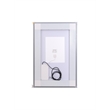 Elegant Kitchen And Bath Riven 40X30 Led Mirror in Silver