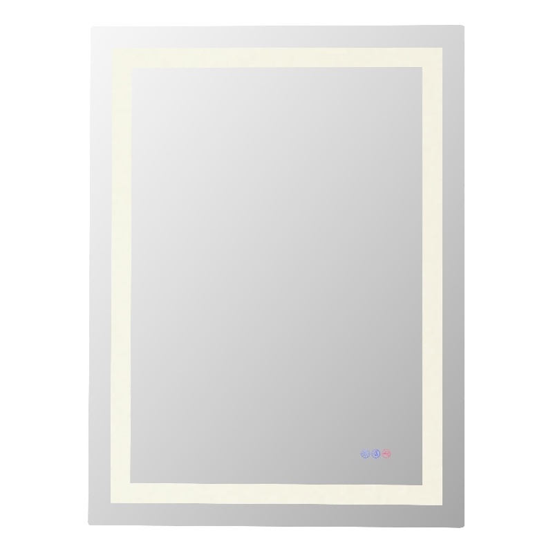 Elegant Kitchen And Bath Riven 40X30 Led Mirror in Silver