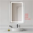 Elegant Kitchen And Bath Riven 48X30 Led Mirror in Silver