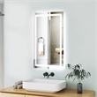 Elegant Kitchen And Bath Riven 48X30 Led Mirror in Silver