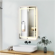 Elegant Kitchen And Bath Riven 48X30 Led Mirror in Silver