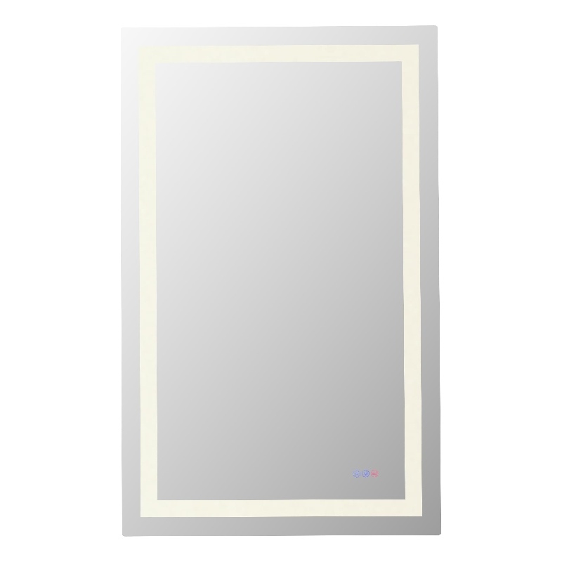 Elegant Kitchen And Bath Riven 48X30 Led Mirror in Silver