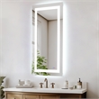 Elegant Kitchen And Bath Riven 72X30 Led Mirror in Silver