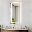 Elegant Kitchen And Bath Riven 72X30 Led Mirror in Silver