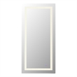 Elegant Kitchen And Bath Riven 72X30 Led Mirror in Silver