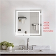 Elegant Kitchen And Bath Riven 36X36 Led Mirror in Silver