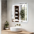 Elegant Kitchen And Bath Riven 36X36 Led Mirror in Silver