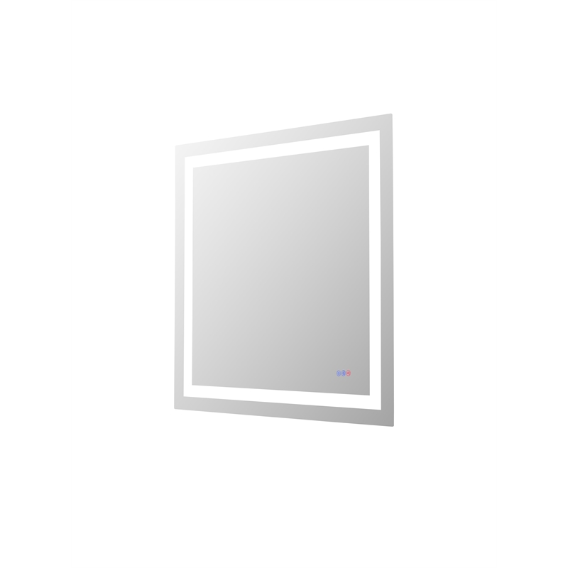 Elegant Kitchen And Bath Riven 36X36 Led Mirror in Silver