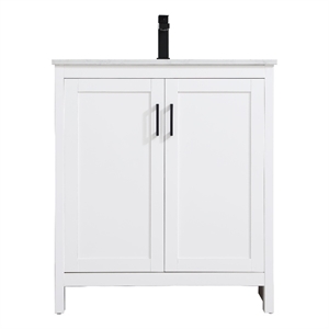 Elegant Kitchen And Bath Finnley 30&quot Single Bathroom Vanity in White