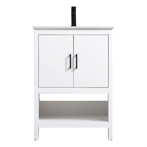 Elegant Kitchen And Bath Ira 24&quot Single Bathroom Vanity in White