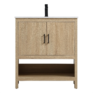 Elegant Kitchen And Bath Ira 30&quot Single Bathroom Vanity in Mango Wood