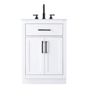 Elegant Kitchen And Bath Alden 24&quot Single Bathroom Vanity in White