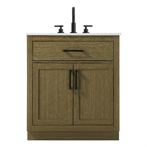 Elegant Kitchen And Bath Alden 30&quot Single Bathroom Vanity in Chestnut Brown