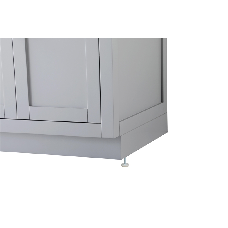 elegant kitchen and bath alden 72&quot double bathroom vanity in grey