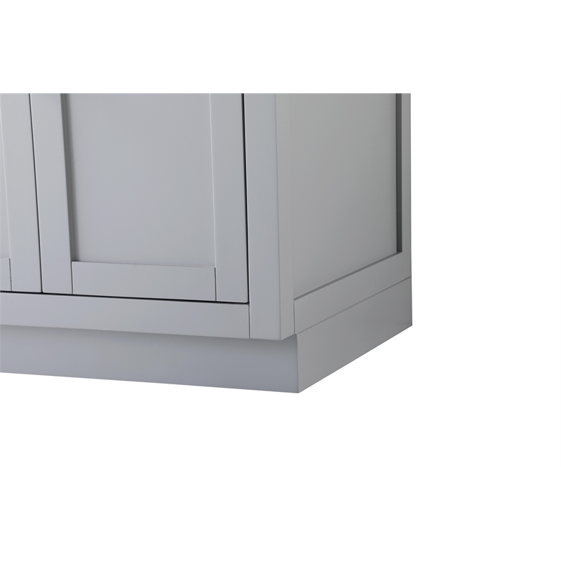 elegant kitchen and bath alden 72&quot double bathroom vanity in grey