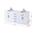 Elegant Kitchen And Bath Alden 72