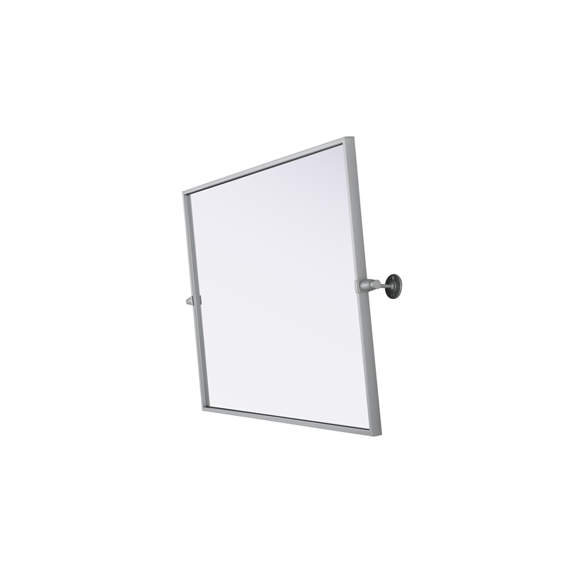 Elegant Kitchen And Bath Amoura 24X30 Pivot Mirror in Silver
