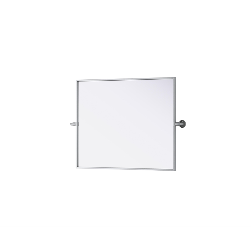 Elegant Kitchen And Bath Amoura 24X30 Pivot Mirror in Silver