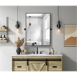 Elegant Kitchen And Bath Amoura 24X32 Pivot Mirror in Black