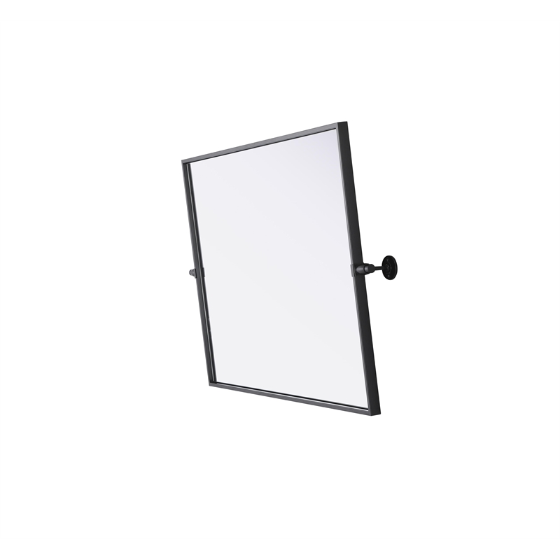 Elegant Kitchen And Bath Amoura 24X32 Pivot Mirror in Black