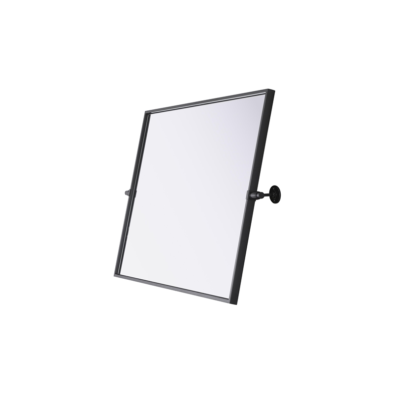 Elegant Kitchen And Bath Amoura 24X32 Pivot Mirror in Black