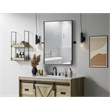Elegant Kitchen And Bath Amoura 24X32 Pivot Mirror in Black