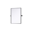 Elegant Kitchen And Bath Amoura 24X32 Pivot Mirror in Black