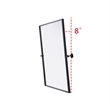 Elegant Kitchen And Bath Amoura 24X32 Pivot Mirror in Black