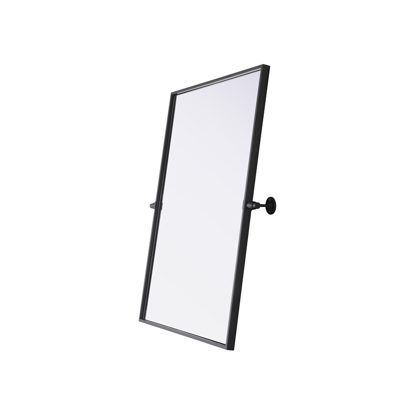 Elegant Kitchen And Bath Amoura 24X32 Pivot Mirror in Black