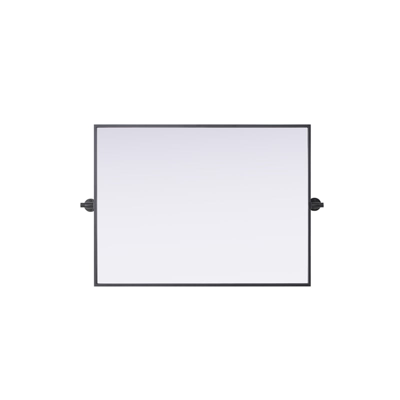 Elegant Kitchen And Bath Amoura 24X32 Pivot Mirror in Black