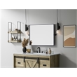 Elegant Kitchen And Bath Amoura 24X32 Pivot Mirror in Black