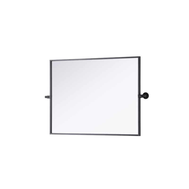 Elegant Kitchen And Bath Amoura 24X32 Pivot Mirror in Black