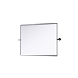 Elegant Kitchen And Bath Amoura 24X32 Pivot Mirror in Black