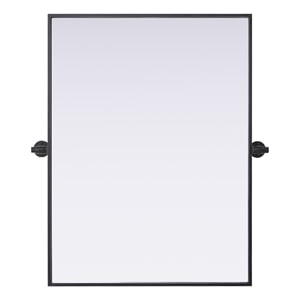 Elegant Kitchen And Bath Amoura 24X32 Pivot Mirror in Black