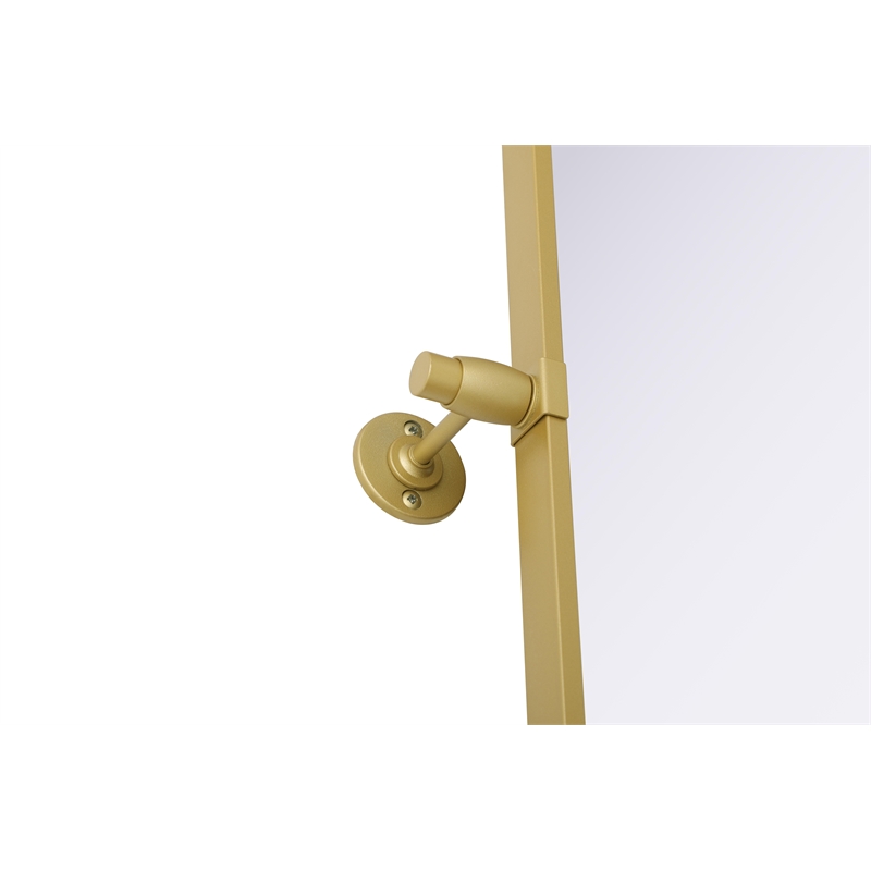 Elegant Kitchen And Bath Amoura 24X32 Pivot Mirror in Brass