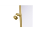 Elegant Kitchen And Bath Amoura 24X32 Pivot Mirror in Brass