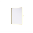 Elegant Kitchen And Bath Amoura 24X32 Pivot Mirror in Brass