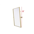 Elegant Kitchen And Bath Amoura 24X32 Pivot Mirror in Brass