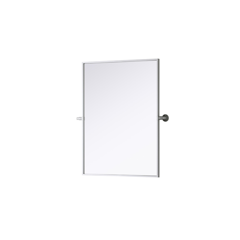 Elegant Kitchen And Bath Amoura 24X32 Pivot Mirror in Silver