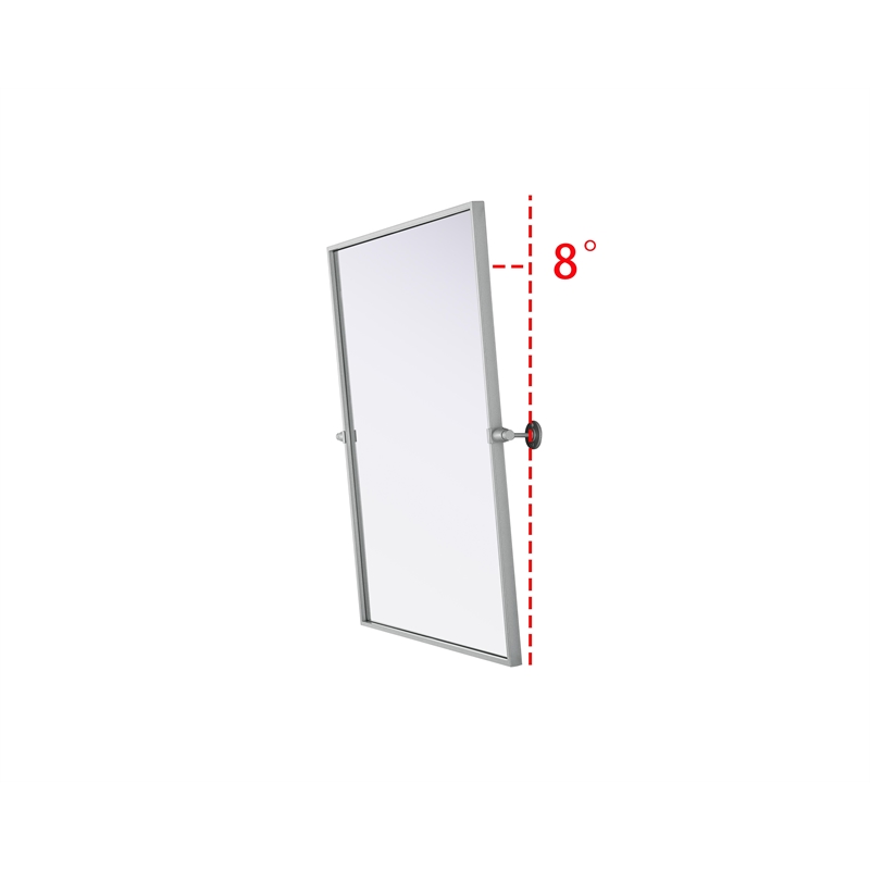 Elegant Kitchen And Bath Amoura 24X32 Pivot Mirror in Silver