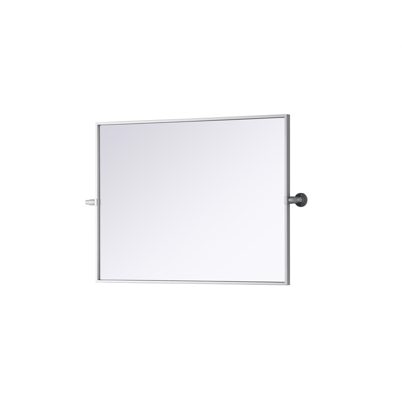Elegant Kitchen And Bath Amoura 24X32 Pivot Mirror in Silver