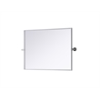 Elegant Kitchen And Bath Amoura 24X32 Pivot Mirror in Silver