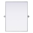 Elegant Kitchen And Bath Amoura 24X32 Pivot Mirror in Silver