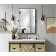 Elegant Kitchen And Bath Amoura 24X36 Pivot Mirror in Black