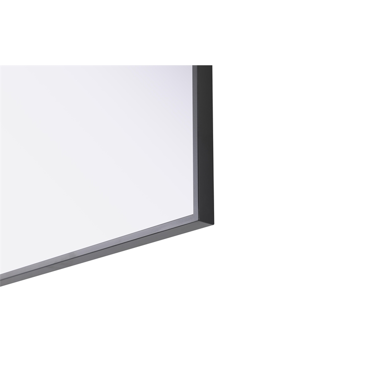 Elegant Kitchen And Bath Amoura 24X36 Pivot Mirror in Black